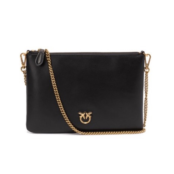 Classic Dimply Pinko Flat Bag Black - Picture 2 of 8